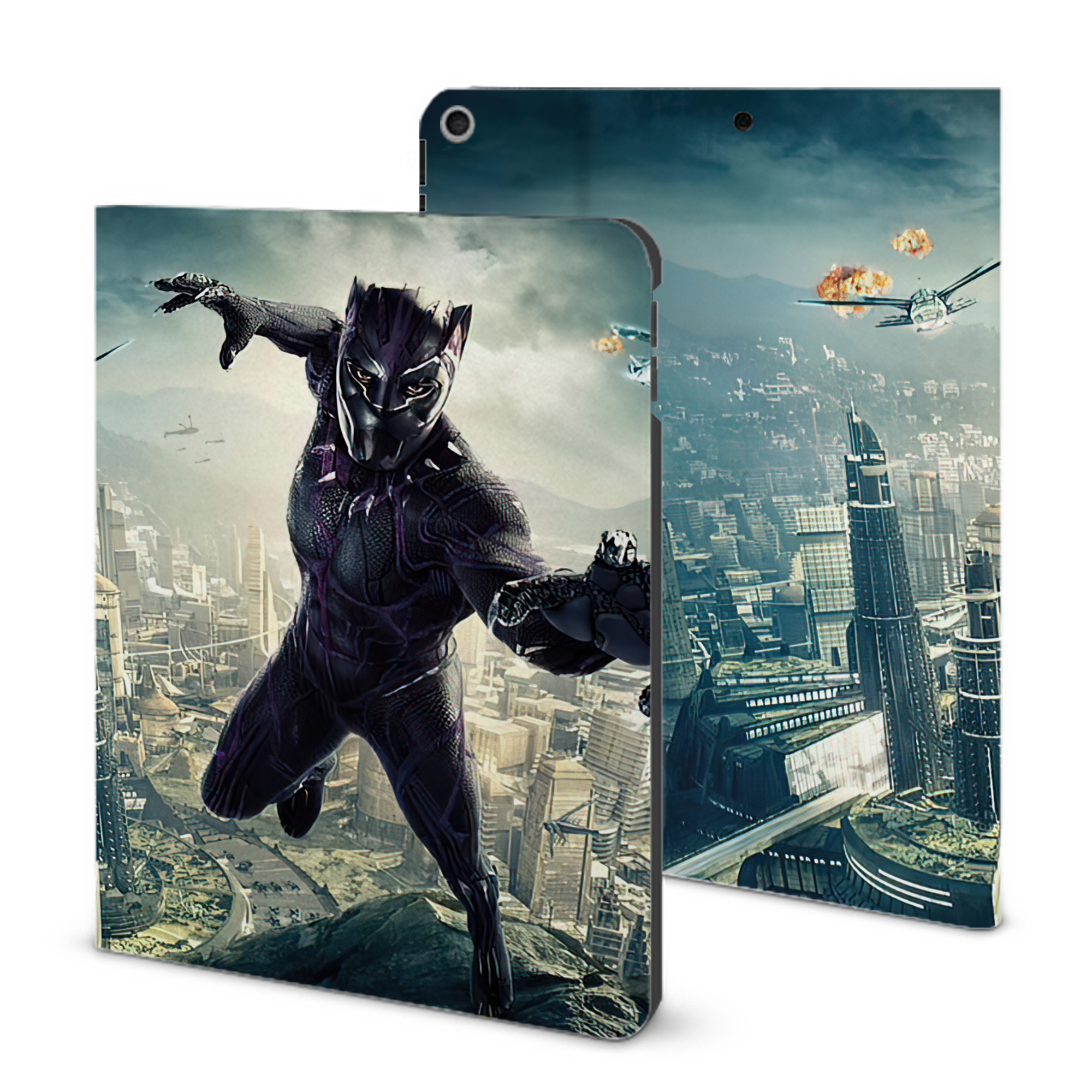 （画像用） アベンジャーズ The Avengers IPad ケース ブック型 PUレザー TPU 耐衝撃 軽量 薄型 ペン収納なし 全面保護 IPad 各モデル対応
